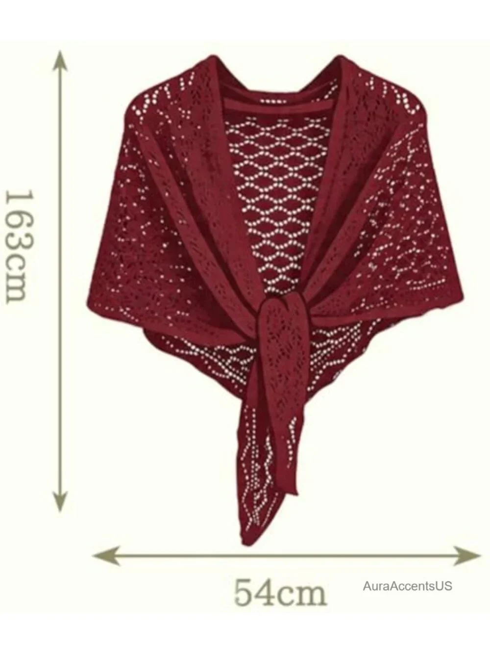 Knitted Shawl Wrap for Women Crochet Mesh Hollow Out Cardigan Cape Open Front